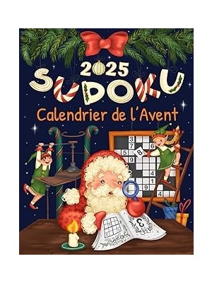 Nacario Calendrier De L'avent Sudoku 2025: Livre Sudoku Pour Adulte Avec 144 Grilles De Facile À Difficile