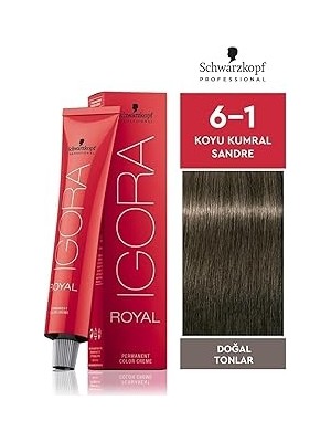 Nacario Schwarzkopf Igora Saç Boyası 60ML-NO - 6.1 Küllü Koyu Kumral