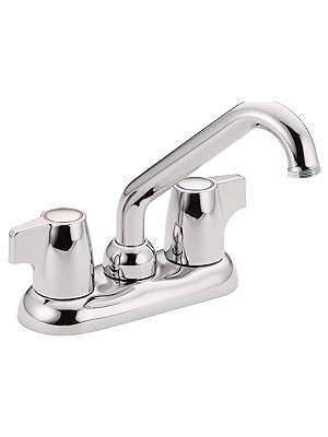 Nacario Moen 74998 Chateau Iki Saplı 4 Inç Centerset Programı Veya Çamaşır Lavabo Bataryası, Krom