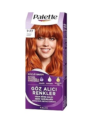 Nacario Palette Yoğun Göz Alıcı Renk Saç Boyası 7-77 Yoğun Bakır