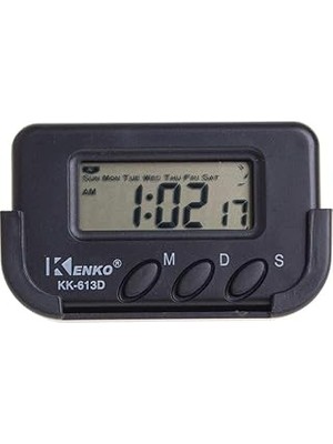 Nacario Kenko KK-613D Dijital Küçük Masa-Araba Saati-Alarm-Kronometre