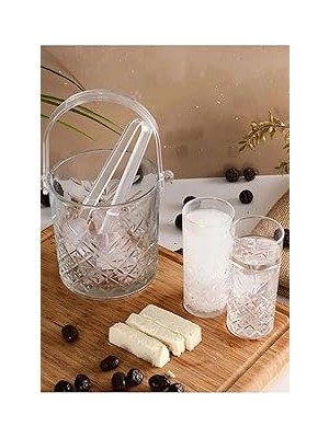 Nacario Pasabahce Timeless Rakı Bardağı Buz Kovası Seti 6 Kişilik 858596969685