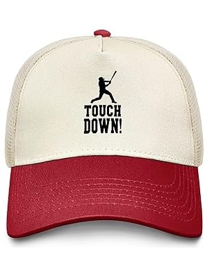 Nacario Touchdown Beyzbol Kamyoncu Şapkası Erkekler Yaz Için Komik Örgü Beyzbol Şapkası