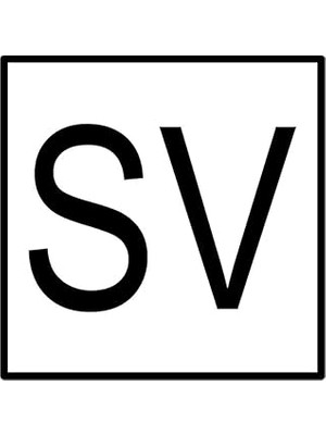 Nacario Metal Sv Safety Valve Işareti Alüminyum Düz 25X25 cm Sv Levha Emniyet Ventili Iş Güvenliği