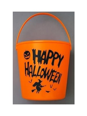 Nacario Beysüs Halloween Işıklı Gövdeli Kovası Bal Kabağı Turuncu