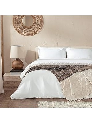 Nacario Mardılle Bambu Çift Kişilik Nevresim Seti 200X220 cm Ekru