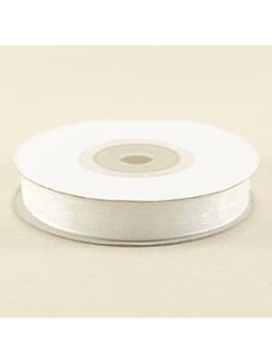Nacario Organze Beyaz Kurdela 1 Cm. x 22 Metre