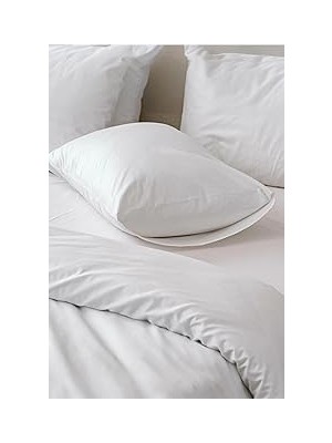 Nacario 2'li Beyaz Yastık Kılıfı – 50X70 CM,%100 Pamuk, 83TEL