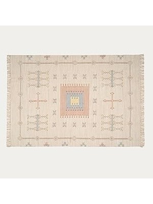 Nacario Jaıpur Pamuk Kilim 80X150 cm Krem
