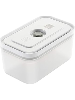 Nacario Zwilling Fresh & Save Vakumlu Saklama Kabı, M, Plastik, Yarı Şeffaf-Gri
