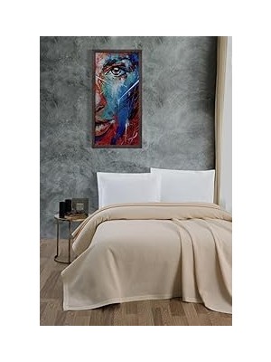 Nacario Mulberry Klimalı PIKE,%100 Pamuk Petekli Pike, Dörtmevsim Pike Çift Kişilik 220X240 Krem