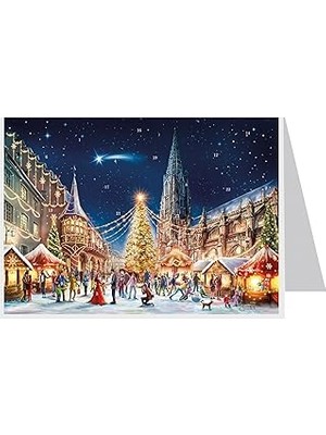 Nacario Postkarten Adventskalender "freiburg"