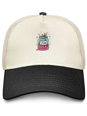 Nacario Stem Is My Jam Trucker Hat Kadın Komik Örgü Şapka Yaz Için