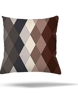Nacario Pelangi Geometrik Tavus Kuş Desen Gizli Fermuarlı Yastık Kılıfı Kırlent Kılıfı Koltuk Yastık Kılıfı