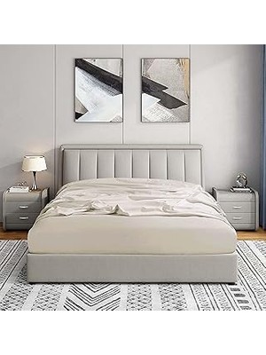 Nacario Soley | Jersey |%100 Doğal Pamuklu Tek/çift Kişilik Lastikli Çarşaf Ekru