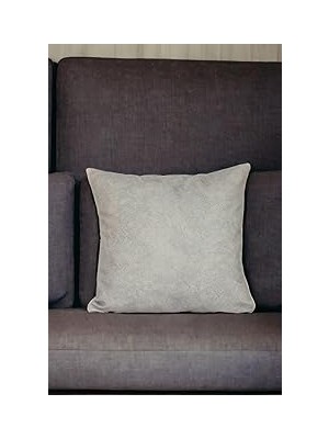 Nacario Asdiva 43X43 cm Gri Kırlent Kılıfı Dekoratif Kadifemsi Etnik INTA-701