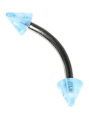 Nacario Rouge Curved Barbel Çelik Spike Piercing TDGR00914