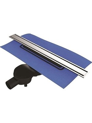 Nacario V-Flow Eco-Flow 5702036 Duş Kanalı Yandan Çıkışlı DK100 Mat Krom
