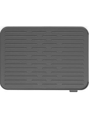 Nacario Brabantia Silikon Damlama Matı, Çelik, Koyu Gri, 43,8 x 32,5 x 0,9 cm