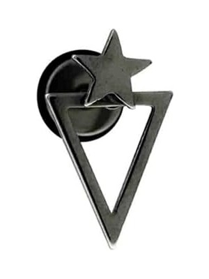 Nacario Cerrahi Çelik Siyah Kulak-Kıkırdak-Helix Piercing, Siyah