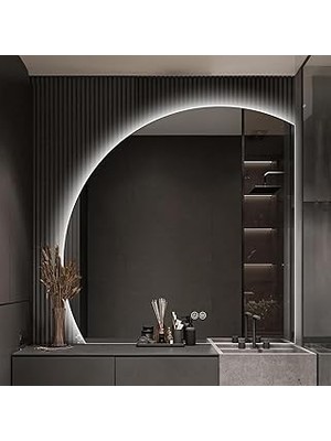 Nacario LED Banyo Aynası – Akıllı Dokunmatik, Buğu Önleyici, 3 Ayarlanabilir Renk Sıcaklığına Sahip, 60 x 6