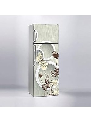 Nacario Buzdolabı Sticker Kaplama Dolap Kaplama Etiketi 3D Çiçek Daireler