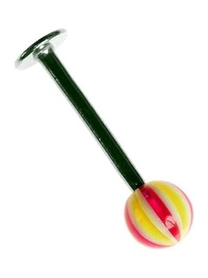 Nacario Rouge Moulin Labret Stud 316 L Bioplast Piercing TDGR00929