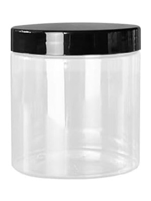 Nacario Elito Şeffaf Plastik Krem Kavanozu 500 ml 20 Adet