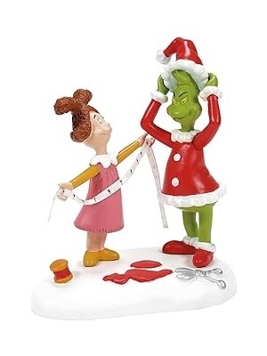 Nacario Department 56 Dr. Seuss The Grinch Village Aksesuarları Santy Suit Heykelcik Için Takılıyor, 8 Cm,