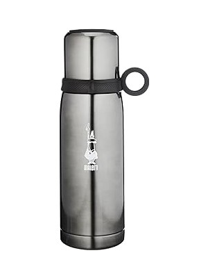 Nacario - Termos - 460ML - Koyu Gri Renk - Paslanmaz Çelik - Çift Katmanlı - 12 Saat Sıcak 24 Saat