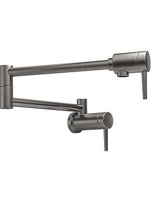 Nacario Faucet 1165LF-KS Çağdaş Pot Dolgu Duvara Montaj, Siyah Paslanmaz
