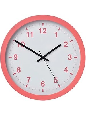 Nacario Tjalla Duvar Saati Pembe 28 cm 70540887