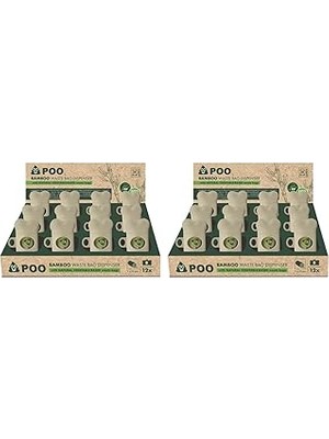 Nacario M-Pets Poo Bamboo Dişki Toplama Seti̇ 15 Yaprak 12Lİ Set (2 Paketi)
