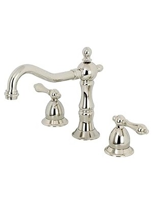 Nacario Brass KS1976AL Heritage Yaygın Banyo Bataryası, Parlak Nikel, 7,56 x 7,44 x 2,44