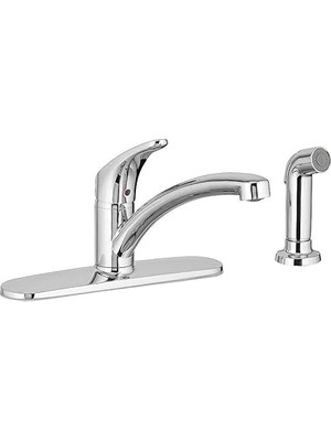 Nacario American Standard 7074040.002 Colony Tek Kulplu Mutfak Bataryası Yan Sprey Deckplate, Parlak