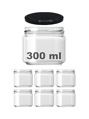 Nacario Afracam 10-1000 ml Farklı Boyutlarda Kavanoz (10-1000 Arası) cc Konserve Metal Kapaklı Cam Kavanoz