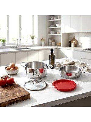 Nacario Aryıldız Pişir Sakla Set 4 Parça 16 cm