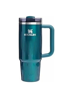 Nacario Quencher H2.0 Fluted Tumbler Pipetli Termos Bardak | 0.89 Lt