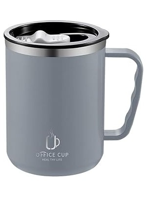Nacario 304 L Çelik Gri 500 ml Kahve El Termos Kupa Mug CIN557GR