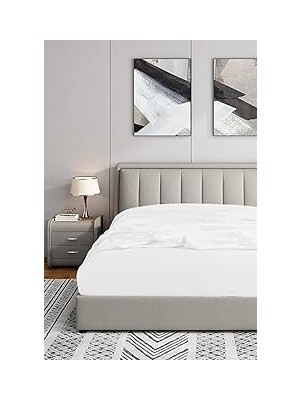 Nacario Soley 160X200 Lastikli Fitted Penye Çarşaf, Beyaz