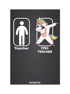 Nacario Teacher - Sped Teacher Notebook: 6'x9' 120 Ruled Pages - Calendar Journal | Christmas Present, Birt