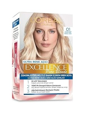 Nacario L'oreal Paris Excellence Creme Saç Boyası - 01 Doğal Sarı