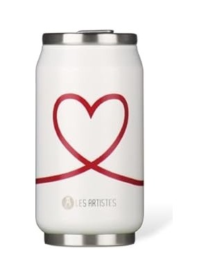 Nacario Les Artistes Paris 280 ml Paslanmaz Çelik Isı Yalıtımlı Termos Love | Kendinden Pipetli,5 Saat Sıca