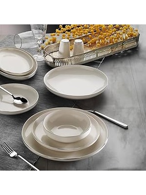 Nacario Aryıldız Acoustic Silver 6 Kişilik 30 Parça Yemek Takımı