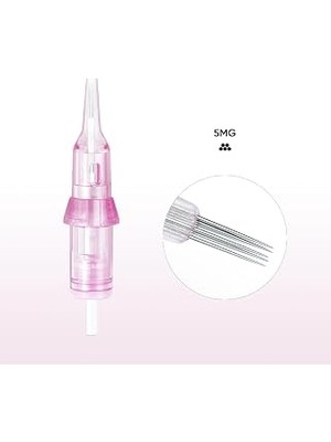 Nacario Bi̇omaser 5mg 20 Adet Gölgeleme Piksel Pudralama Iğnesi, Universal Dövme Kalıcı Makyaj Cihazların