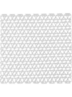 Nacario Kare Şekilli Kurutma Matı Bulaşık Altlığı Tezgah Lavabo Durulama Matı (29×29 Cm) (Beyaz)