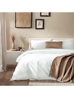 Nacario Albas Bambu King Size Nevresim Seti 230X220 cm Ekru