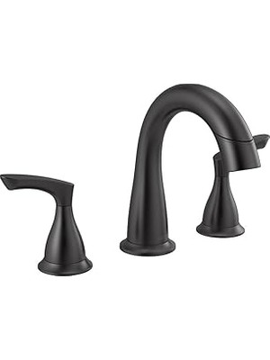 Nacario Faucet Broadmoor Aşağı Çekmeli Banyo Bataryası Siyah, Banyo Çekme Musluğu, Geniş Banyo Batary
