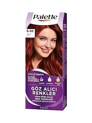 Nacario Palette Yoğun Göz Alıcı Renk Saç Boyas 6-88 Yoğun Kızıl