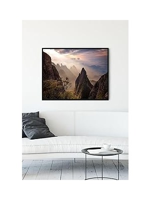 Nacario Postermanya (PSTER10790) Dağ Doğa Manzara Çerçeveli Tablo 2 (50X70CM)